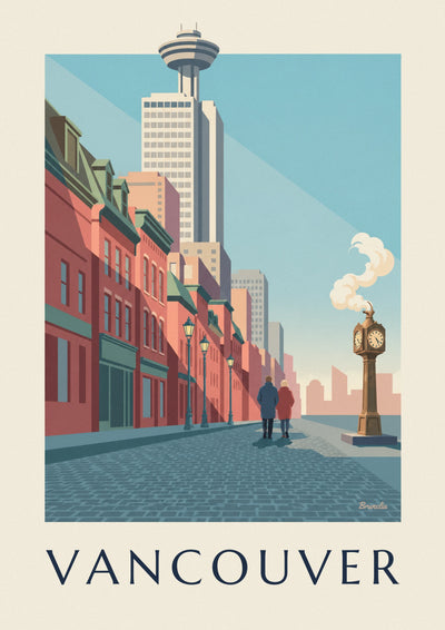 Poster Dampfuhr in Gastown in Vancouver: das ganze Poster