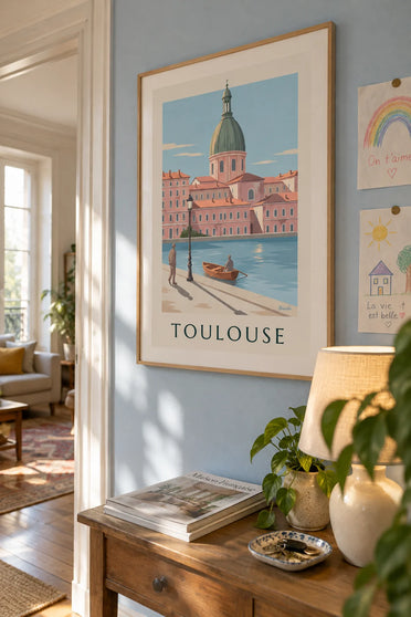 Poster Kuppel von La Grave an der Garonne in Toulouse: gerahmt an der Wand