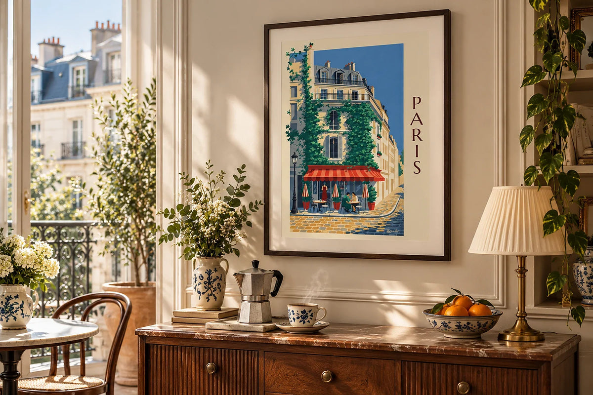 Kaffeeposter: vom Pariser Bistro bis zur italienischen Moka