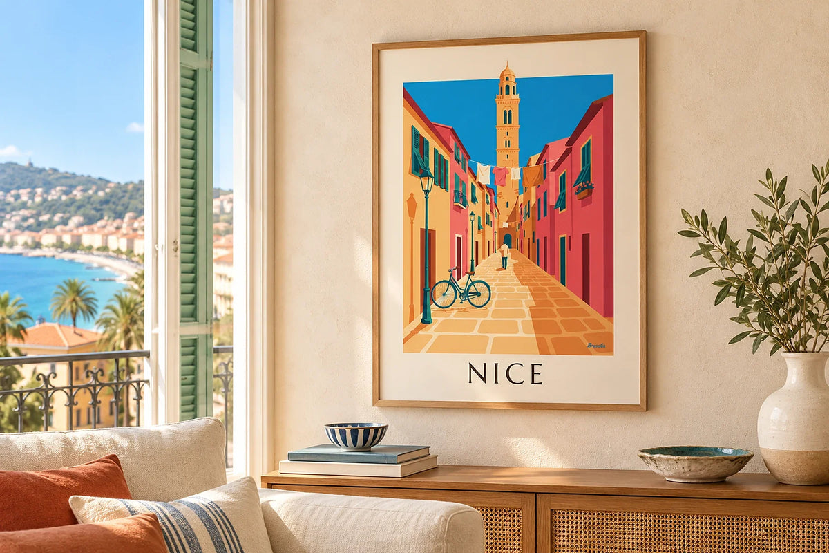 Côte-d'Azur-Poster: die Riviera der Belle Époque an deinen Wänden
