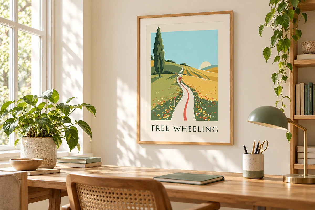 Ein Büro mit inspirierenden Postern dekorieren