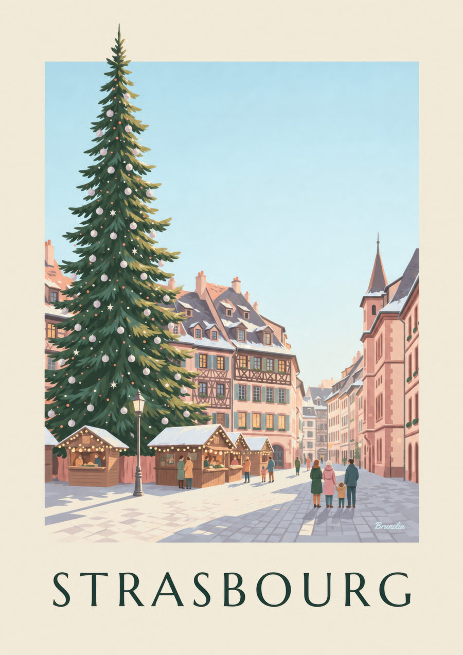 Poster Weihnachtsmarkt in Strasbourg