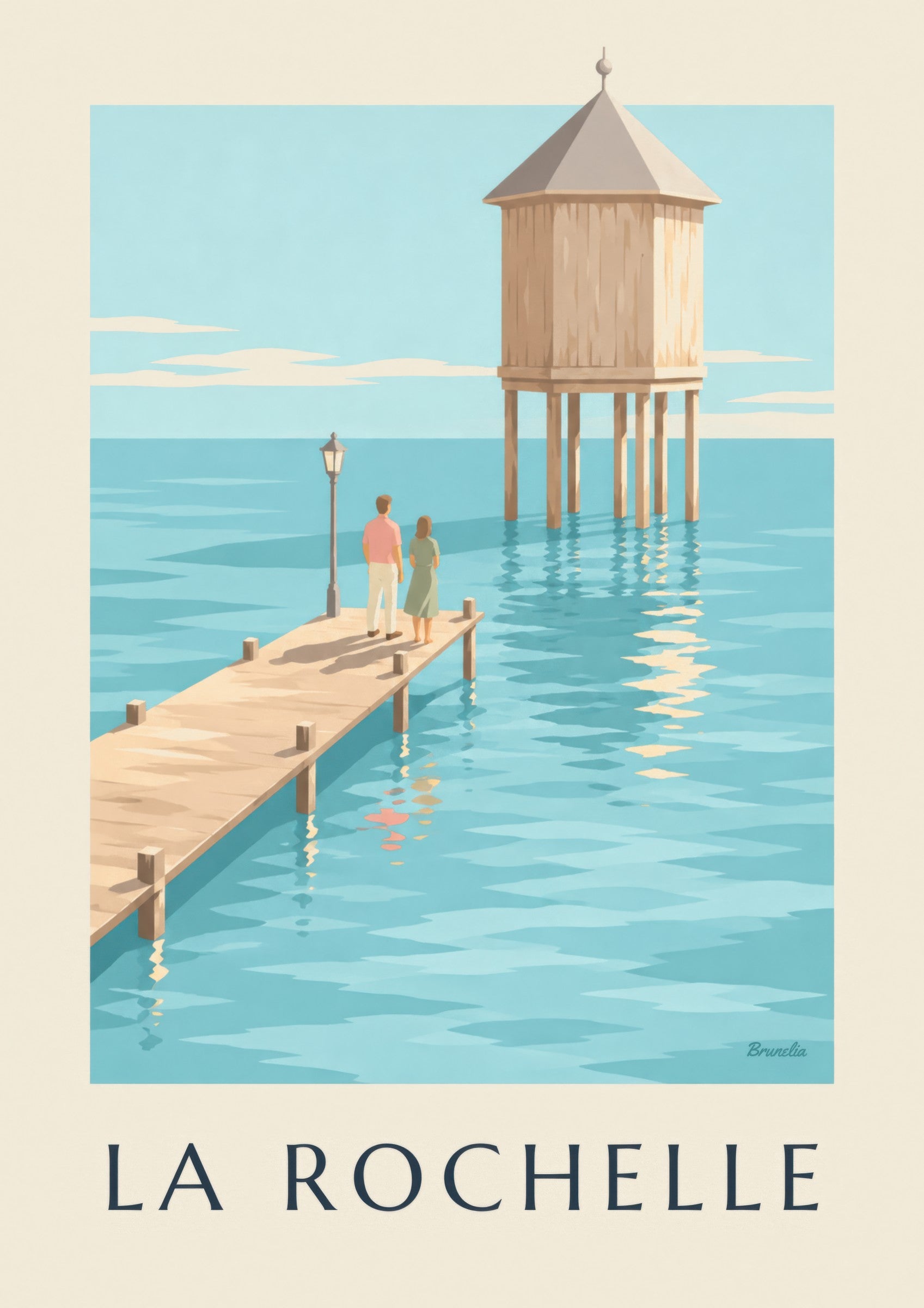 Poster Leuchtturm du Bout du Monde in La Rochelle: Detail in Nahaufnahme