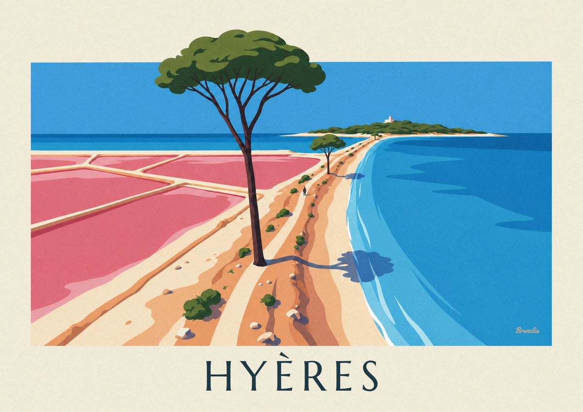 Giens peninsula and Hyères salt marshes poster