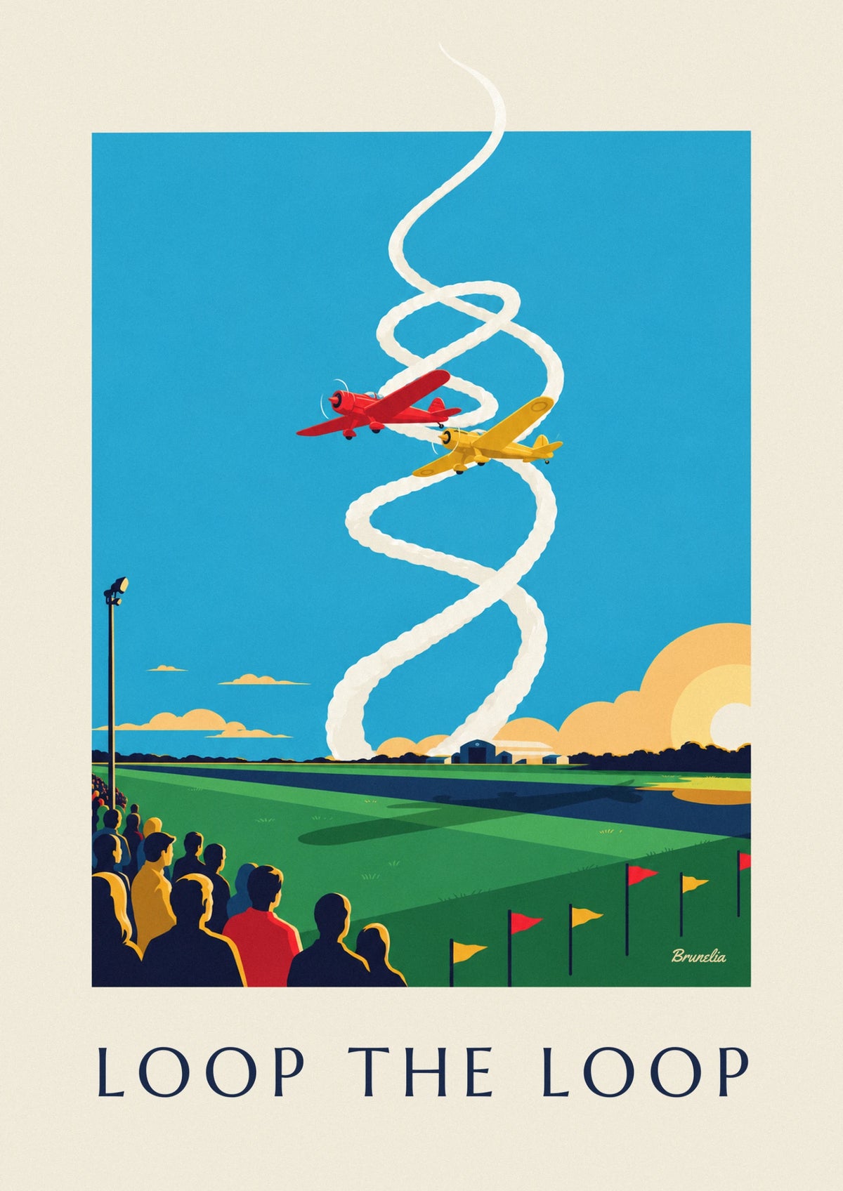 Poster Kunstflugzeuge bei der Flugshow