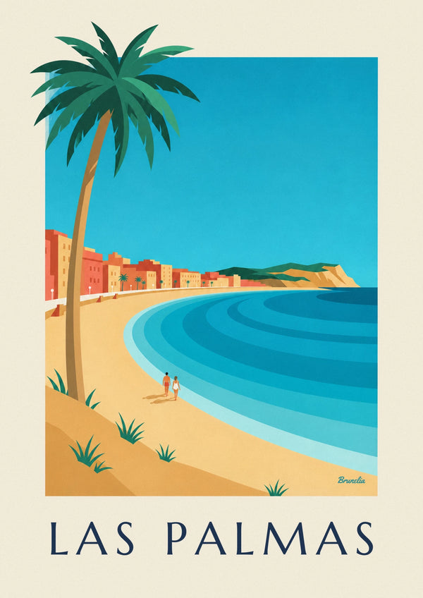 Poster Strand Las Canteras in Las Palmas