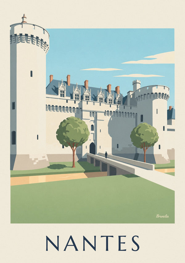 Castle of the Dukes of Brittany in Nantes poster
